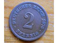 2 Pfennig 1876 - Germania (A)