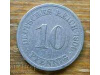 10 Pfennig 1900 - Germany ( G )