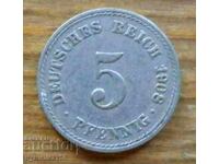 5 Pfennig 1908 - Germany ( A )