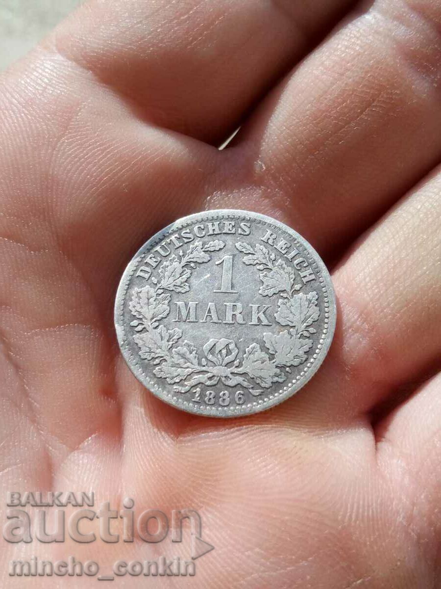 1 Mark 1886 D Germany Silver.