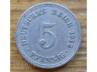 5 Pfennig 1912 - Germania ( A )