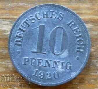 10 Pfennig 1920 - Germania