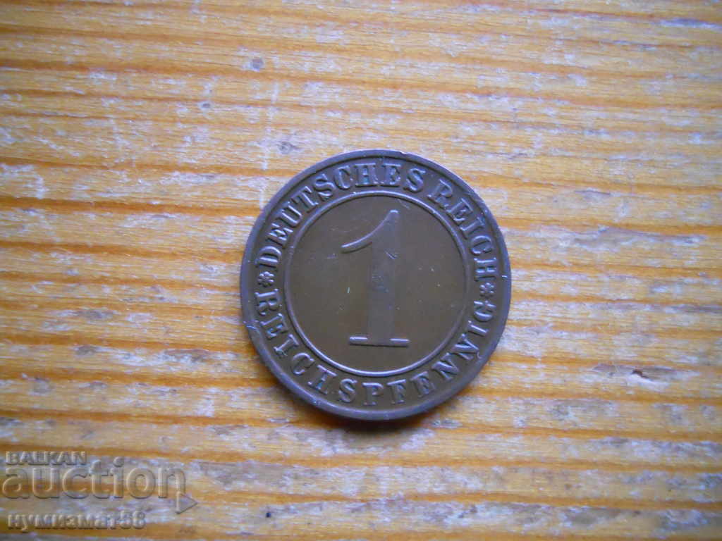 1 pfennig 1929 - Germania ( A ) reichspfennig