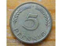 5 pfennig 1950 - Γερμανία ( F )