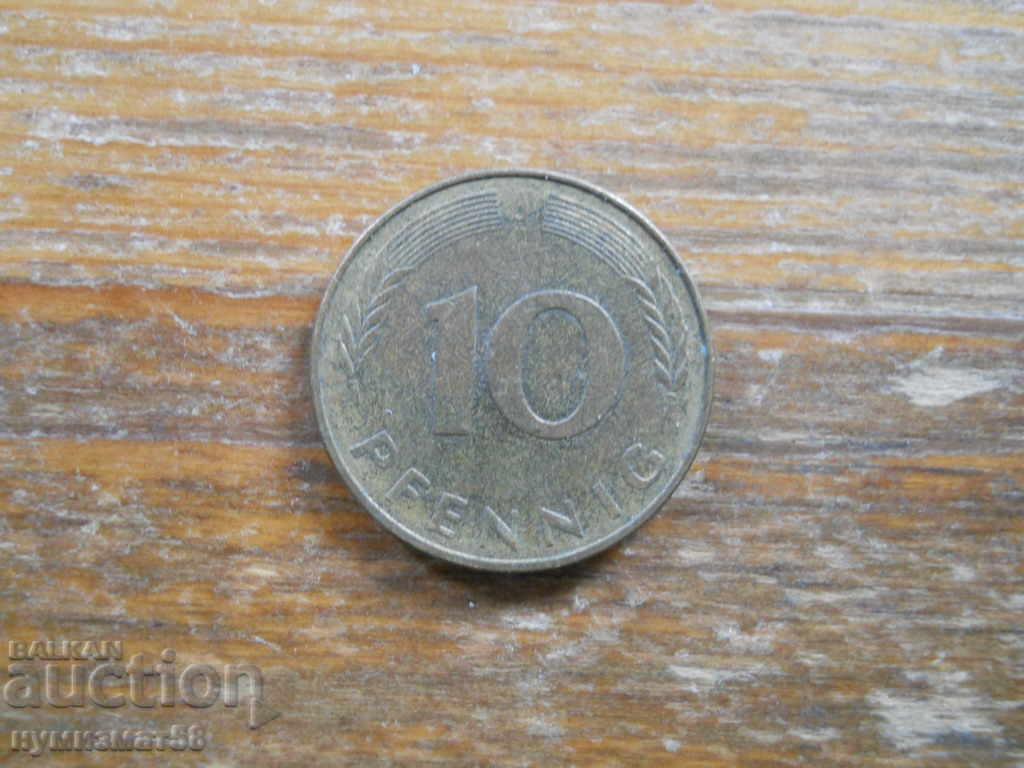 10 pfennig 1978 - Γερμανία