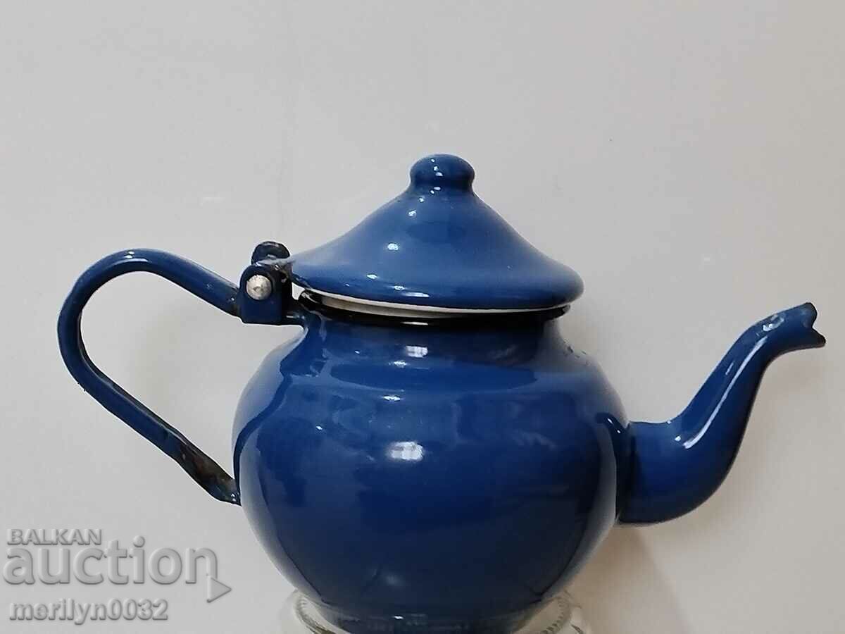Enamel vessel, teapot, jug, jug, early soc with price 39.00 BGN | € 19.94 Enamel vessel, teapot, jug, jug, early soc with price 39.00 BGN | € 19.94