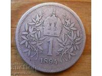 1 kroner 1894 (silver) - Austria