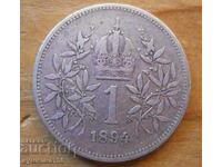 1 kroner 1894 (silver) - Austria