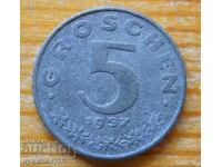 5 Groschen 1957 - Austria