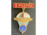 38648 Bulgaria insignia Parachutist 2nd class enamel