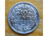 10 cents 1941 - Netherlands (silver)