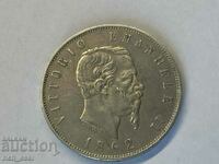 5 Lire 1862, Italy, extremely rare