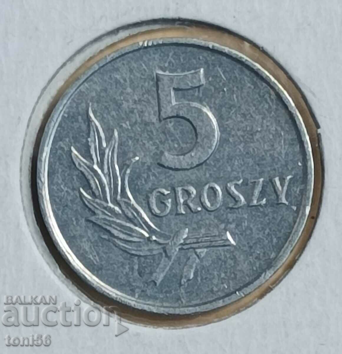 Poland 5 groszy 1972