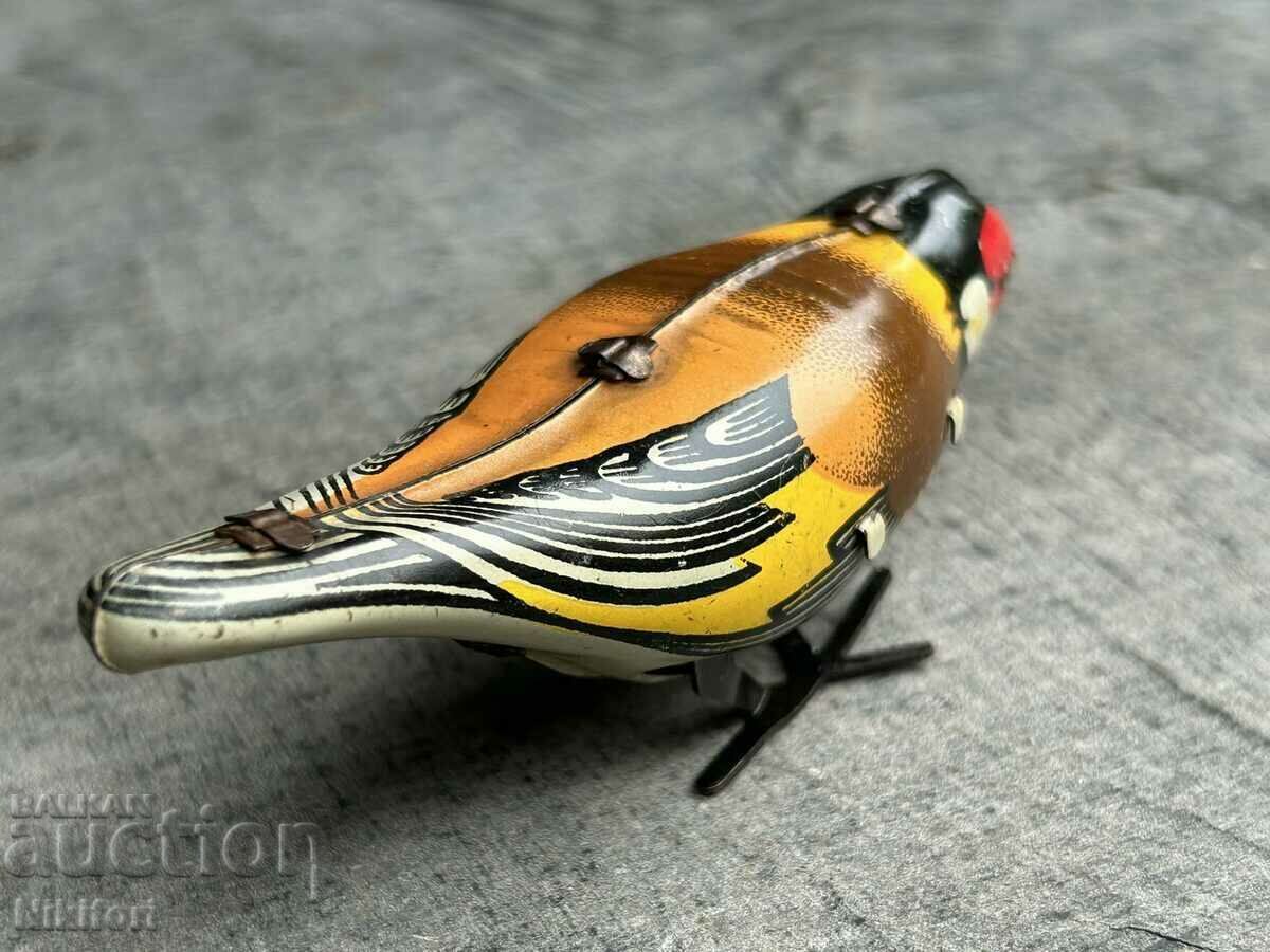 Soc Tinplate Toy with Mechanism Bird - 6 Soc Tinplate Toy with Mechanism Bird - 6
