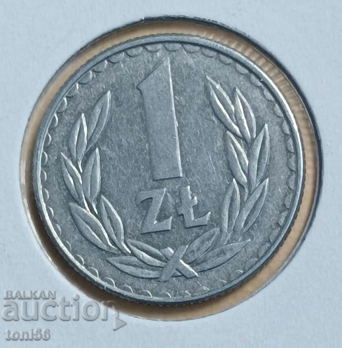 Poland 1 zloty 1988