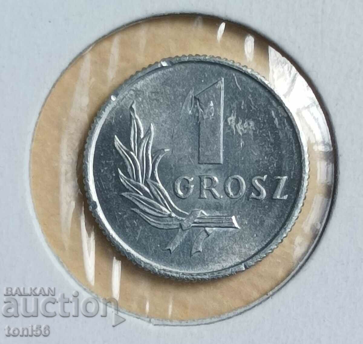 Polonia 1 Grosz 1949 UNC