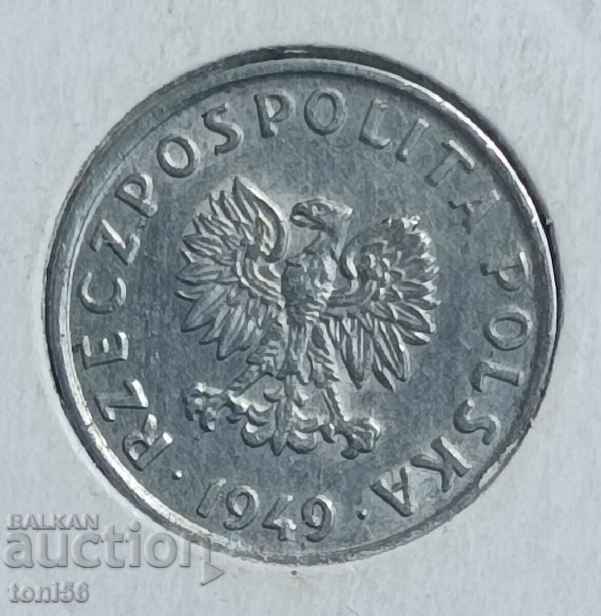 Полша 5 гроша 1949 Al с цена 1.00 лв. | € 0.51 Полша 5 гроша 1949 Al с цена 1.00 лв. | € 0.51