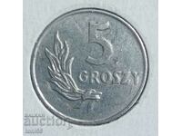 Полша 5 гроша 1949 Al