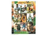 1999. Somalia. Rugby players. Block. ILLEGAL STAMP.