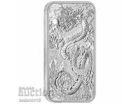 Lingouri de argint „Dragon” 2024 de 1 oz