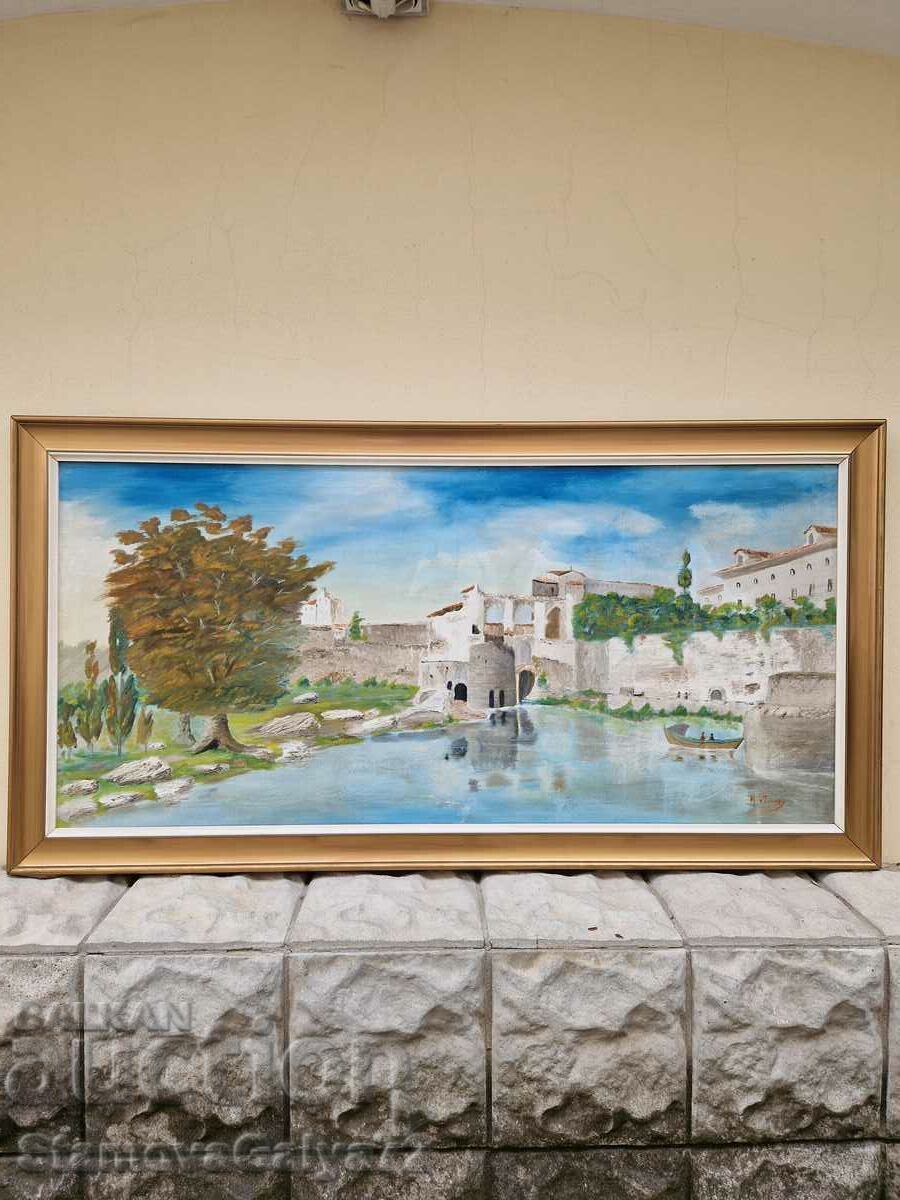 Υπέροχη αντίκα ισπανική ζωγραφική με λάδι σε καμβά με τιμή 288.00 BGN | € 147.25 Υπέροχη αντίκα ισπανική ζωγραφική με λάδι σε καμβά με τιμή 288.00 BGN | € 147.25