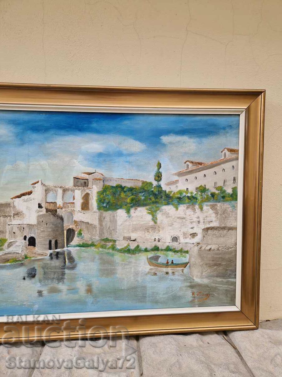 Δημοπρασία Υπέροχη αντίκα ισπανική ζωγραφική με λάδι σε καμβά Δημοπρασία Υπέροχη αντίκα ισπανική ζωγραφική με λάδι σε καμβά