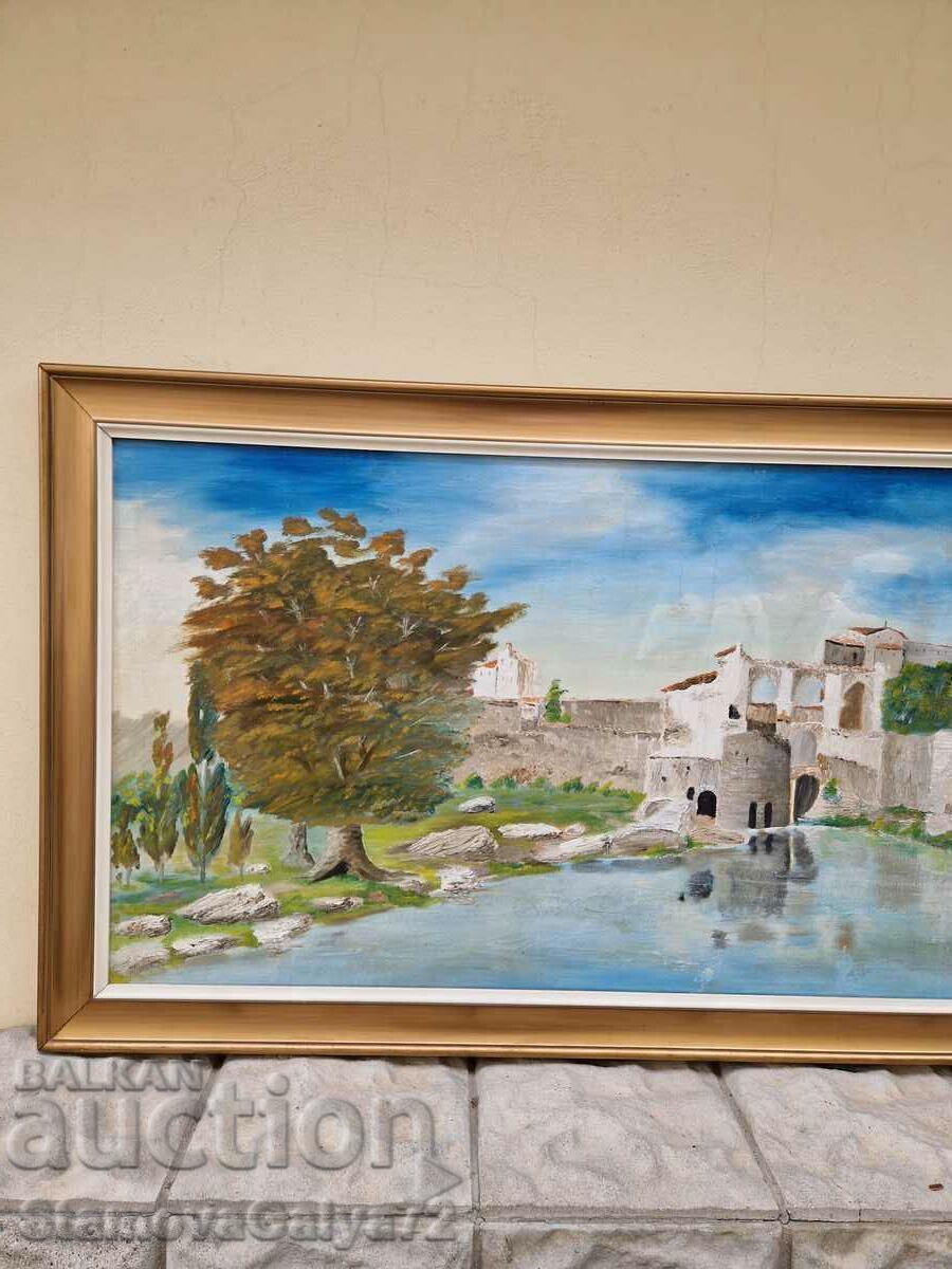 Delivery of Superb antique Spanish oil on canvas painting