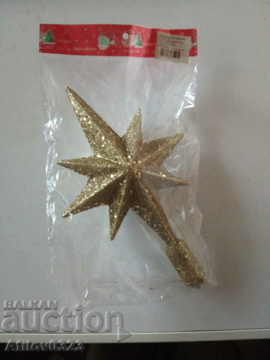 Christmas star for the top of the tree.