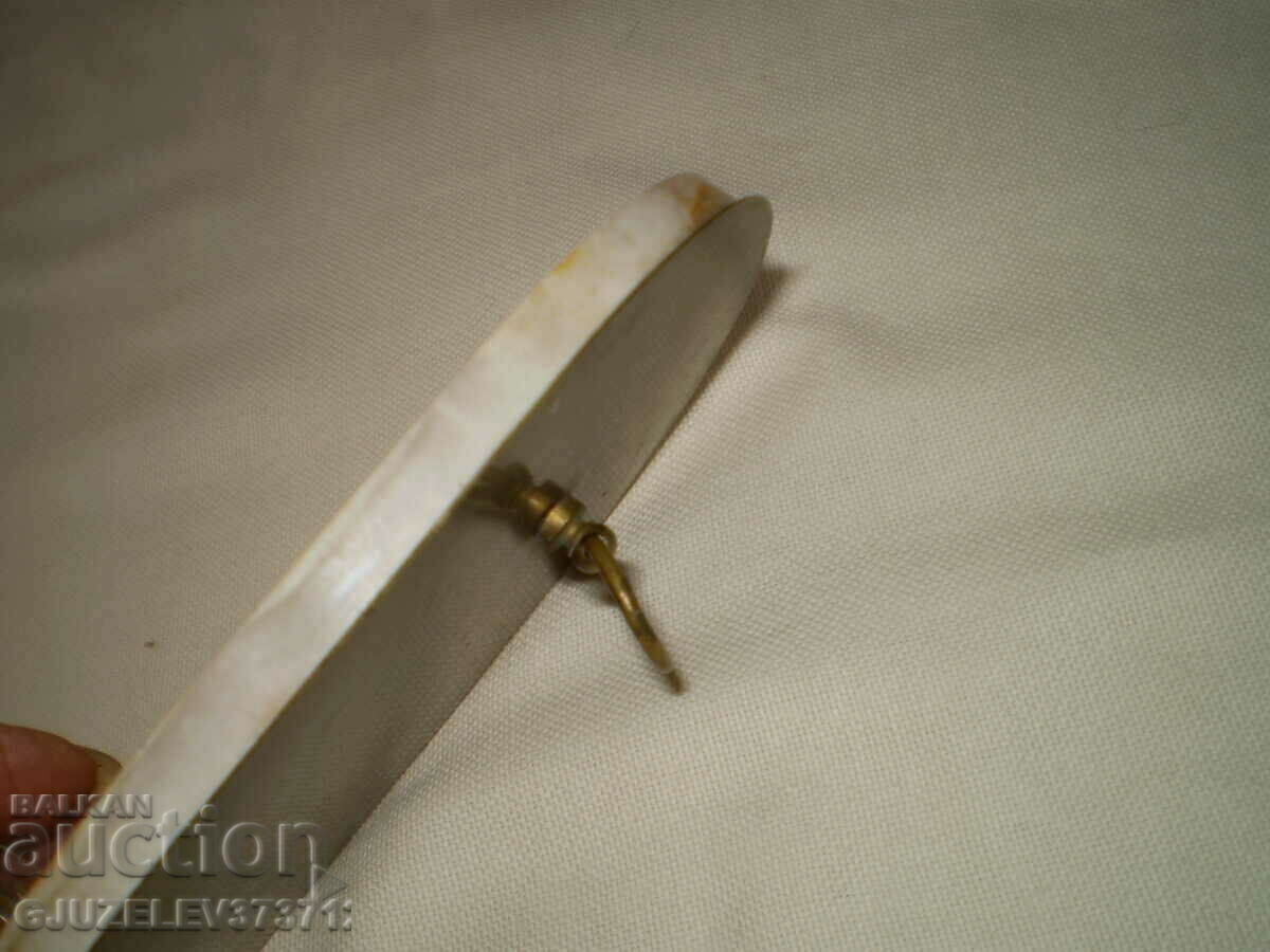 Fountain of onyx bronze glass for holy water Virgin Mary - 6