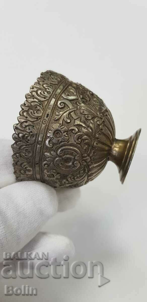 Auction  Rare Bulgarian Revival vessel - cup - forged - 19th century