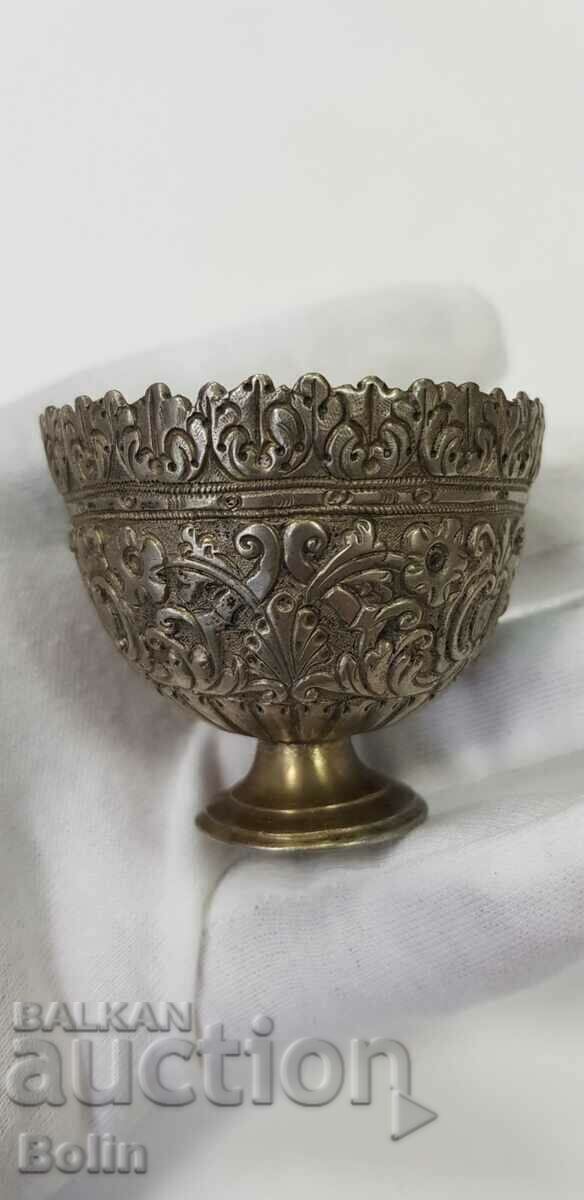 Rare Bulgarian Revival vessel - cup - forged - 19th century - 5