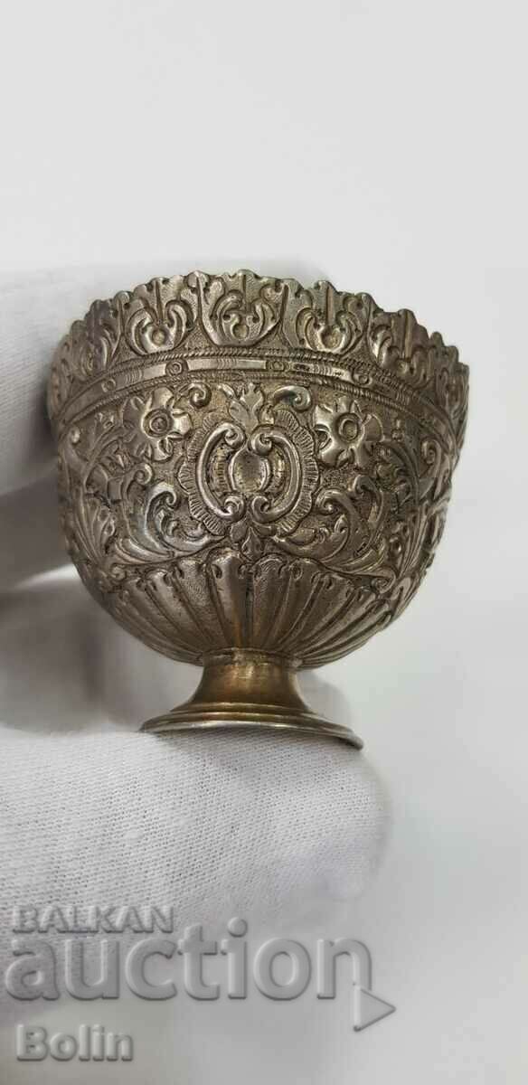 Rare Bulgarian Revival vessel - cup - forged - 19th century - 7