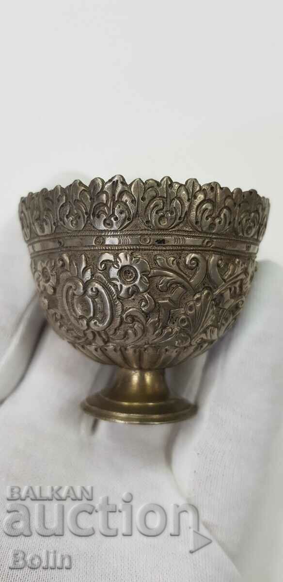 Rare Bulgarian Revival vessel - cup - forged - 19th century