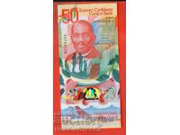 EAST CARIBBEAN 50 $ issue 2024 NEW UNC POLYMER