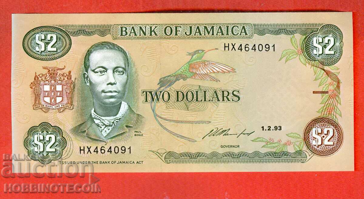 JAMAICA JAMAICA $2 issue issue 1992 NEW UNC