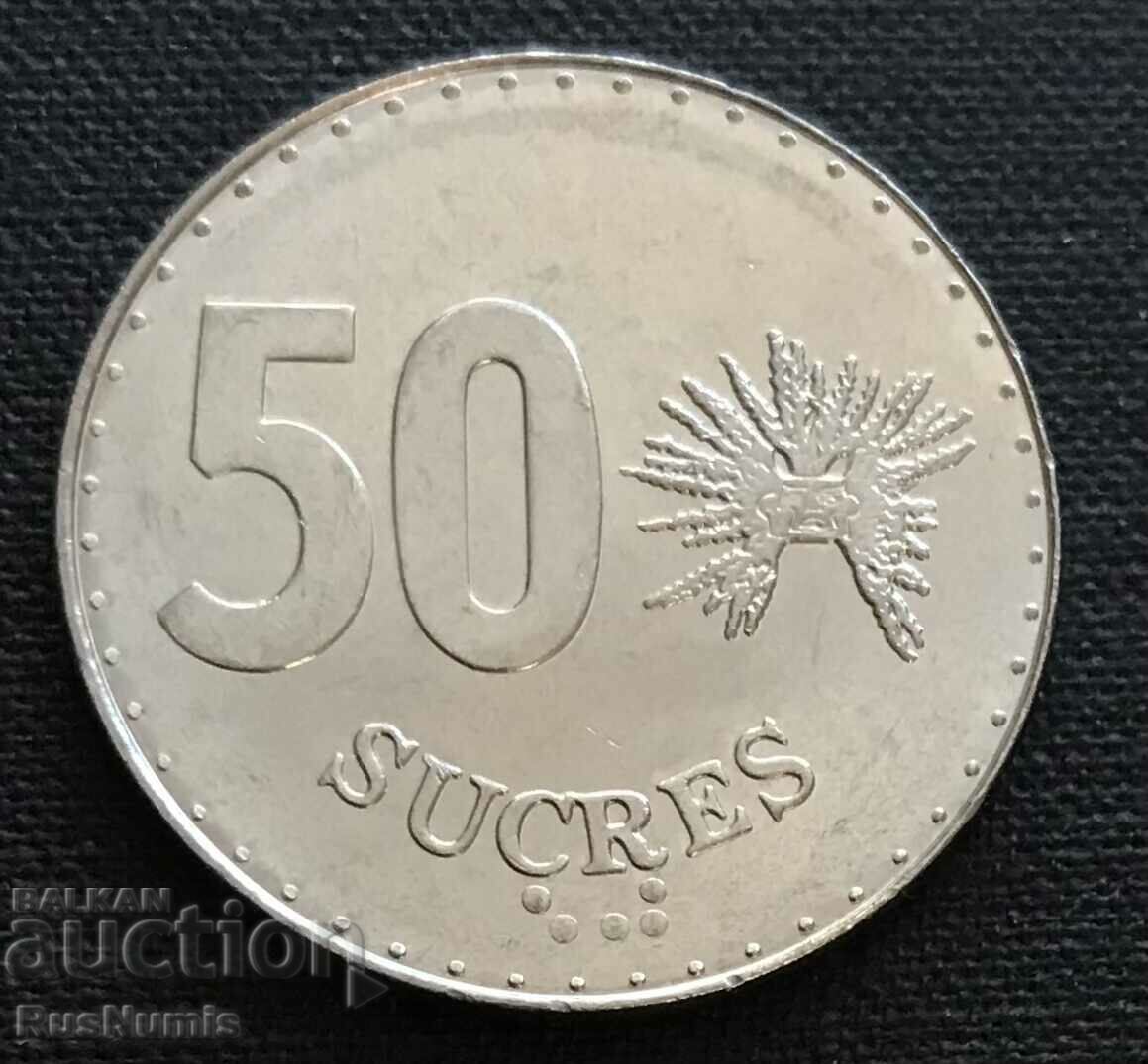 Ecuador 50 Sucre 1991 with price 3.50 BGN | € 1.79 Ecuador 50 Sucre 1991 with price 3.50 BGN | € 1.79