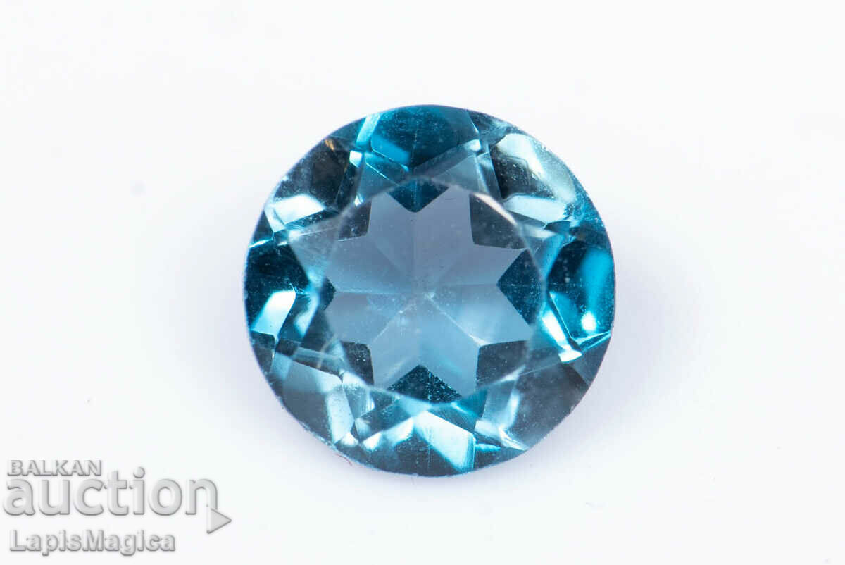 London Blue Topaz 0.58ct 5mm Round Cut #1