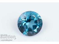 Topaz albastru din Londra 0,70 ct 5 mm tăiat rotund #4