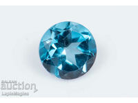 London Blue Topaz 0,62ct 5mm Στρογγυλή κοπή #5