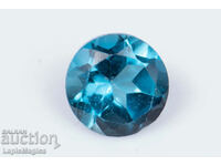 Topaz albastru din Londra 0,58ct 5mm tăiat rotund #7