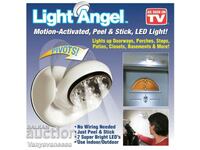 LED lamp with motion sensor and 360-degree swivel