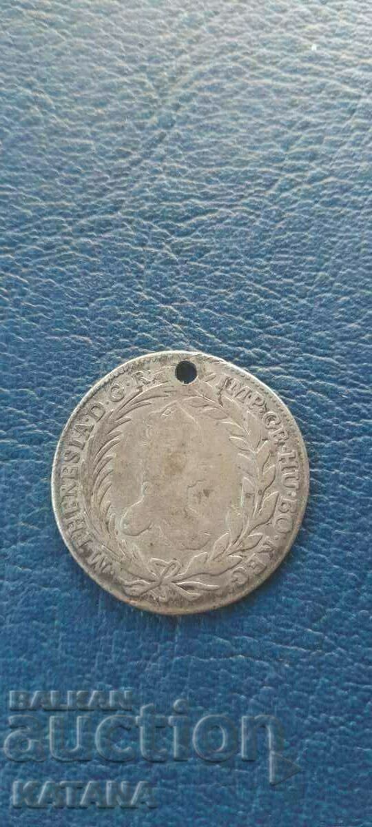 20 Kreuzer 1763 Maria Theresa