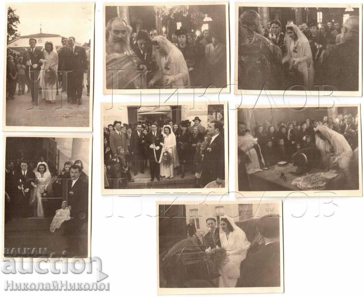 LOT 17x SMALL OLD PHOTOS CHURCH WEDDING D032 with price € 7.50 | 14.67 BGN