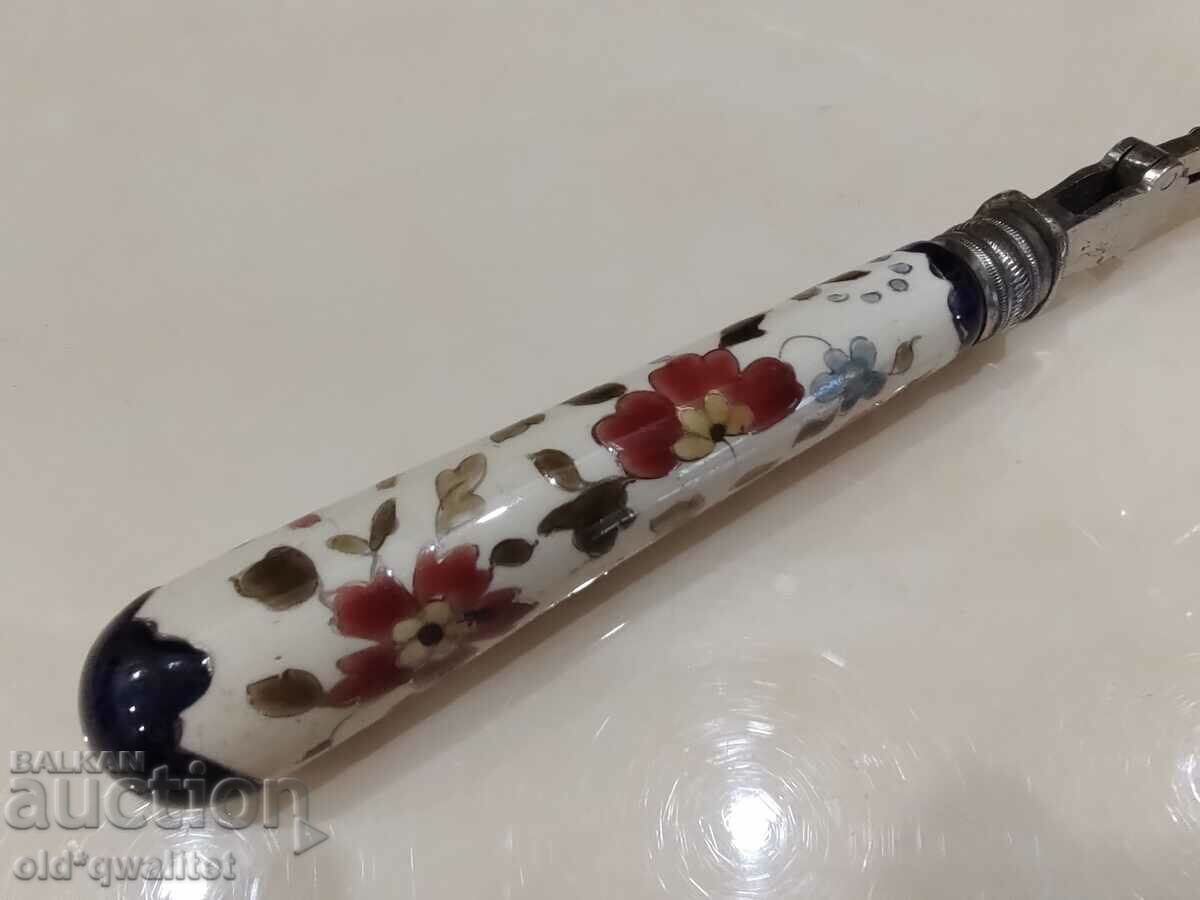 SPOON double natural mother of pearl porcelain handle, Art with price 197.00 BGN | € 100.72 SPOON double natural mother of pearl porcelain handle, Art with price 197.00 BGN | € 100.72