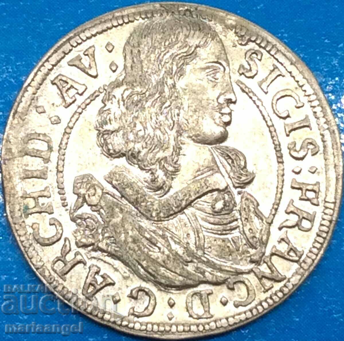 Австрия 3 кройцера 1663 Сигизмунд Франц (1660-1665) Тирол