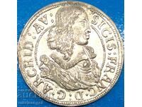 Austria 3 Kreuzer 1663 Sigismund Franz (1660-1665) Tirol