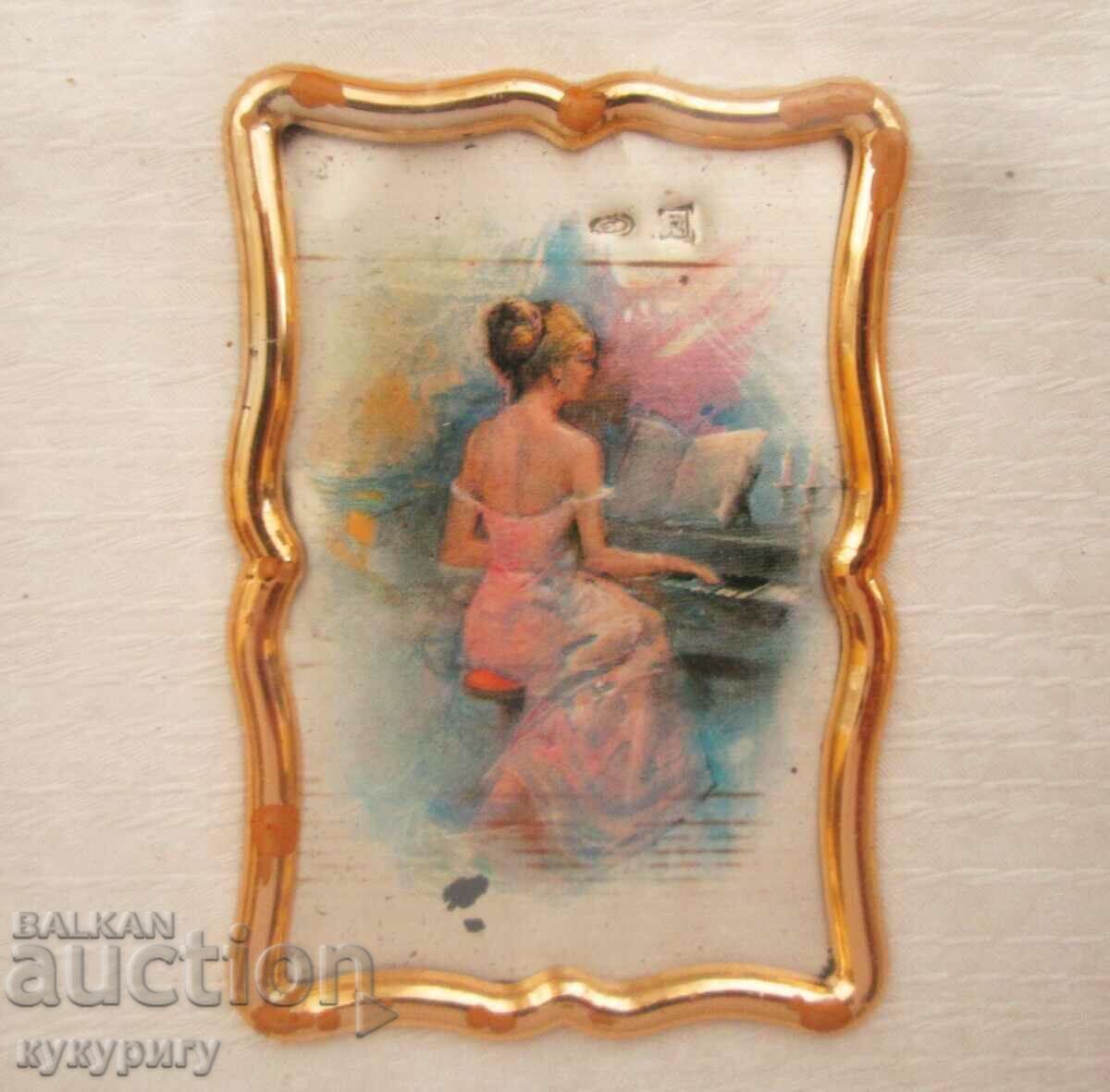Old Italian silver 925 wall decoration Pianist with price 40.00 BGN | € 20.45 Old Italian silver 925 wall decoration Pianist with price 40.00 BGN | € 20.45