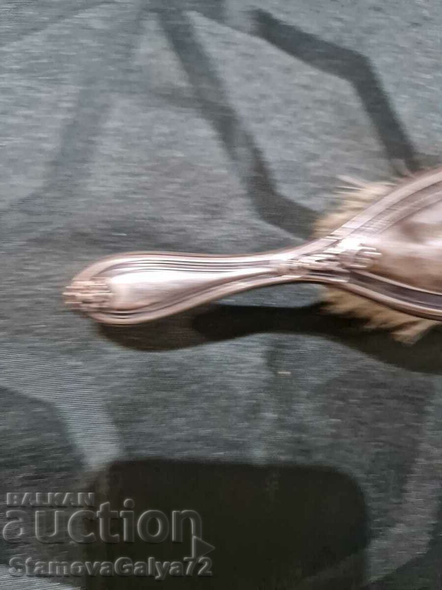 Delivery of A wonderful antique English silver brush