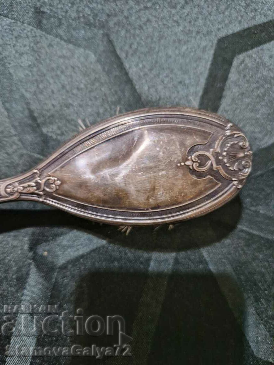 A wonderful antique English silver brush - 5 A wonderful antique English silver brush - 5