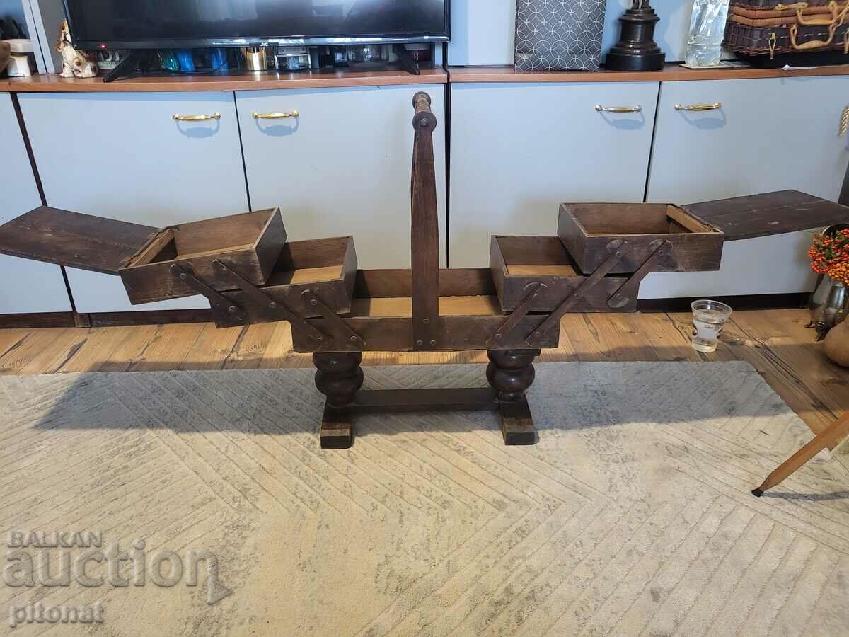 Antique large wooden folding box with price 120.00 BGN | € 61.36 Antique large wooden folding box with price 120.00 BGN | € 61.36